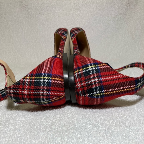 J. Crew D’orsay flats with velvet ankle tie in tartan - Picture 14 of 15